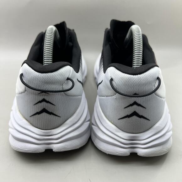 Hoka One One Rincon 3 Running Shoes Women Size 10.5 Black White Comfort Sneakers - Picture 4 of 8